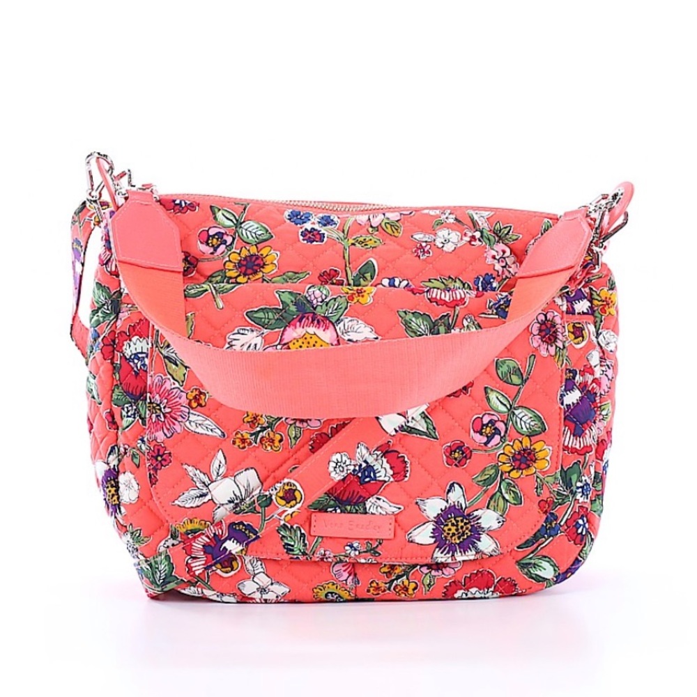 Vera Bradley Carson Shoulder Bag - Coral Floral